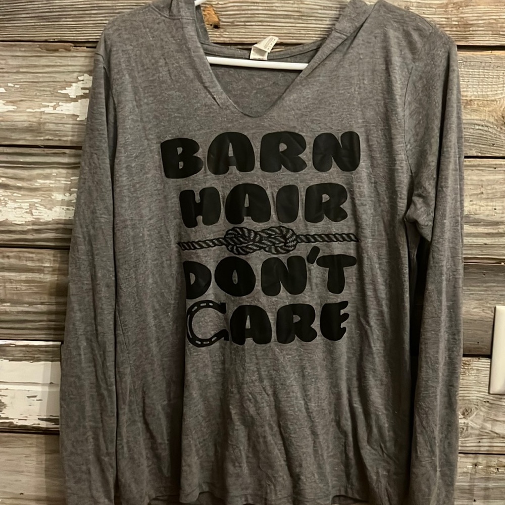 Barn Hair Don’t Care Long sleeve with hood